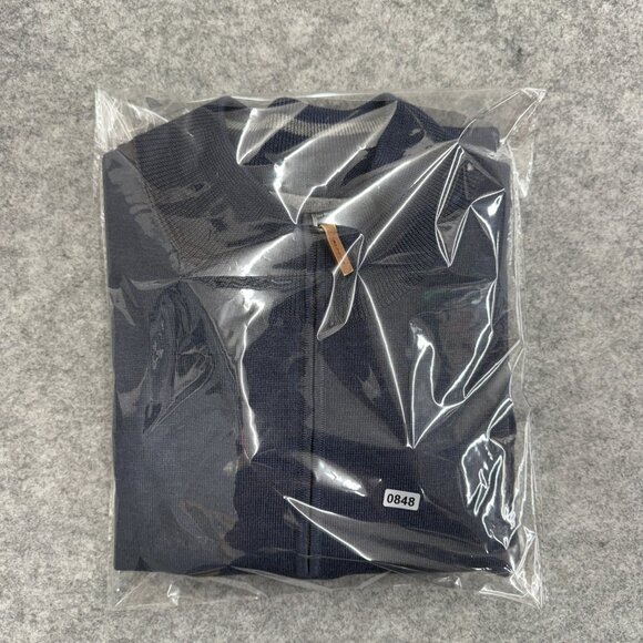 Nordstrom Mens Pullover Sweater 100% Extra Fine Merino Wool Long Sleeve Blue XXL - Picture 10 of 10